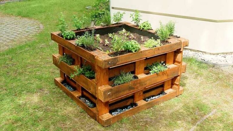 magaságyás raklapból